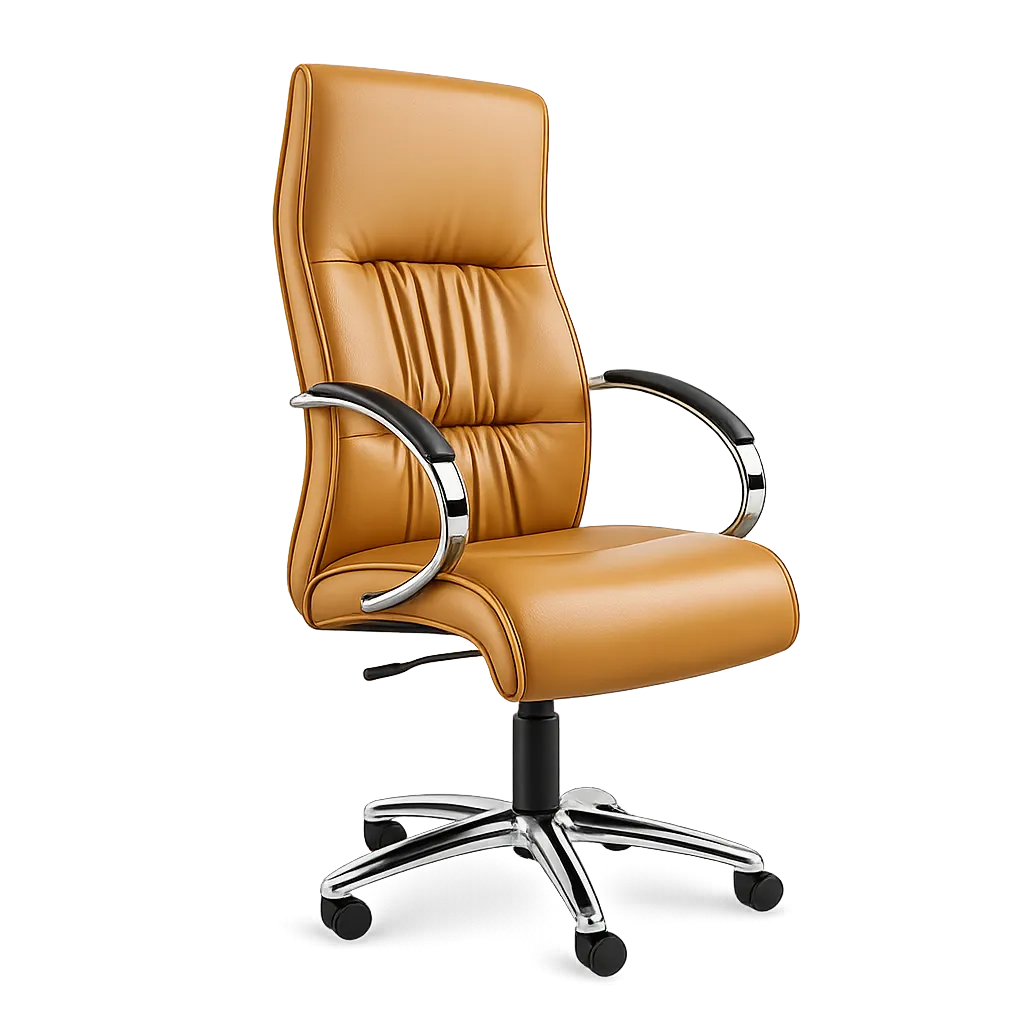 SALVADOR HIGH BACK CHROME Bonded Leather