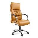 SALVADOR HIGH BACK CHROME Bonded Leather